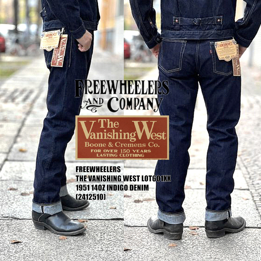 Levis Jeans 501 - フリーホイールラーズ 601XX 1951、14オンスのインディゴヴィンテージジーンズ5枚