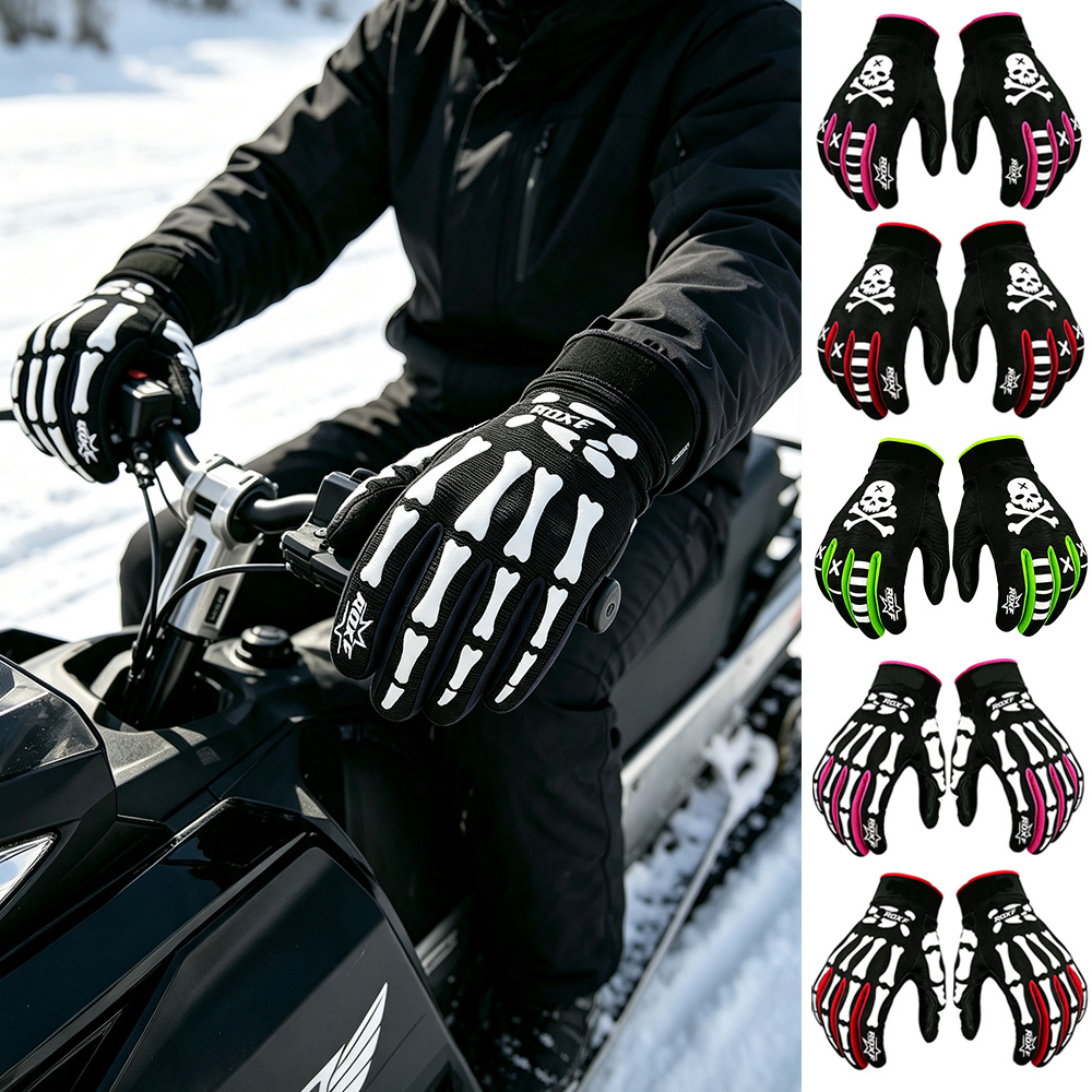 Touch Screen Gloves - 滑り止め保護スノーモービルグローブ、タッチスクリーン対応耐摩耗性グローブ（野球、ハンティング、ハイキング活動用）