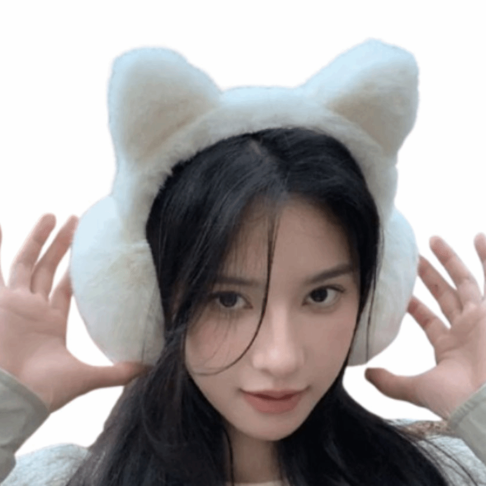 軽量折りたたみ式猫耳カバー厚く防風暖かい耳当て凍結防止ソフト - Earmuffs Foldable のレビューと価格