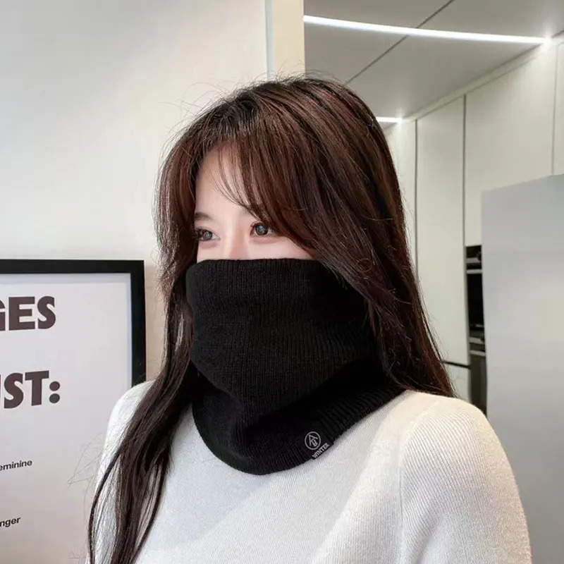 ファッション女性ニットスカーフ固体カシミヤのような冬のスヌー - Wool Scarf Men のレビューと価格