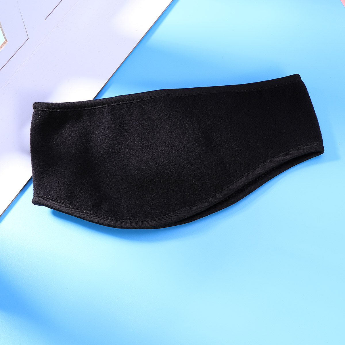 ユニセックス ブラック イヤーウォーマー ヘッドバンド 冬用 - Fleece Ear Warmer Band のレビューと価格