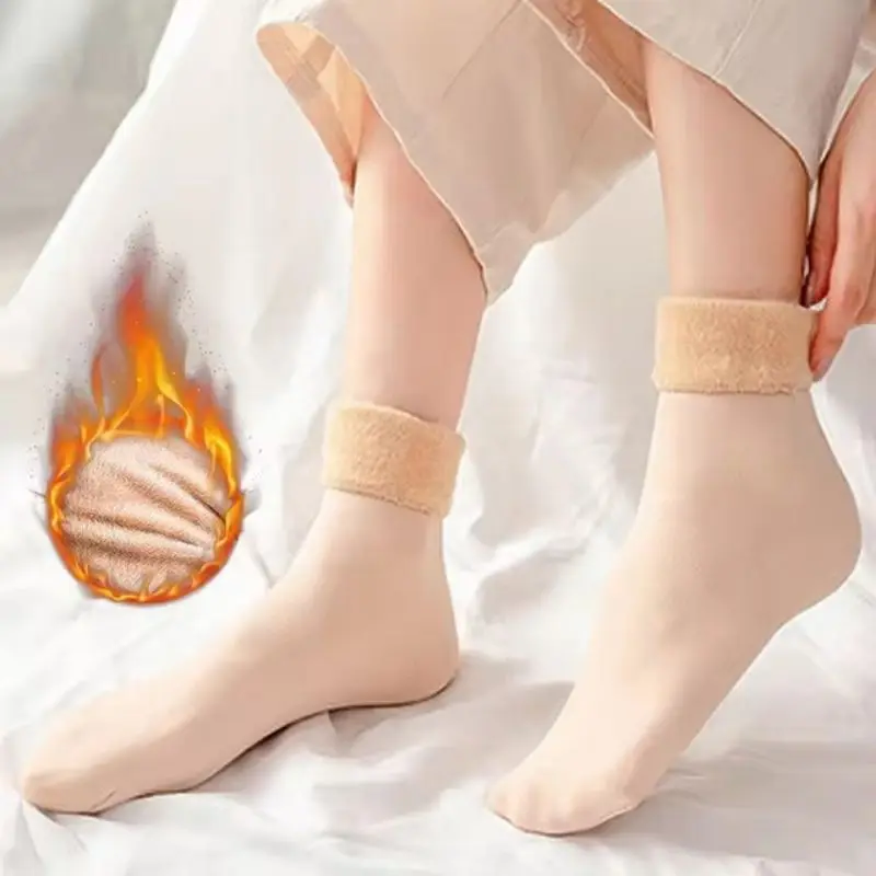 女性用サーマルスノーソックス 秋と冬 厚手 暖かいショートソ - Thermal Sock Wool のレビューと価格