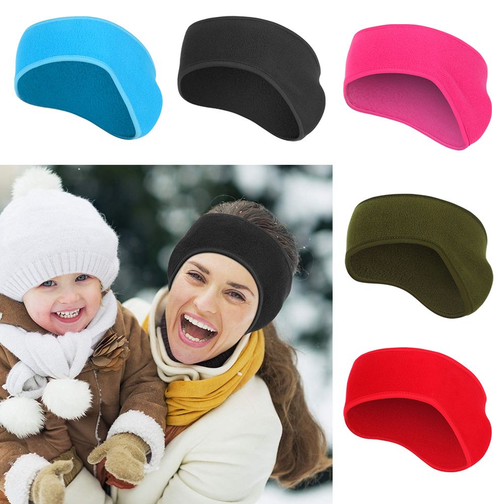 1個入りヘアバンド 女性用 女の子用 フリース製耳カバー 耳 - Fleece Ear Warmer Band のレビューと価格