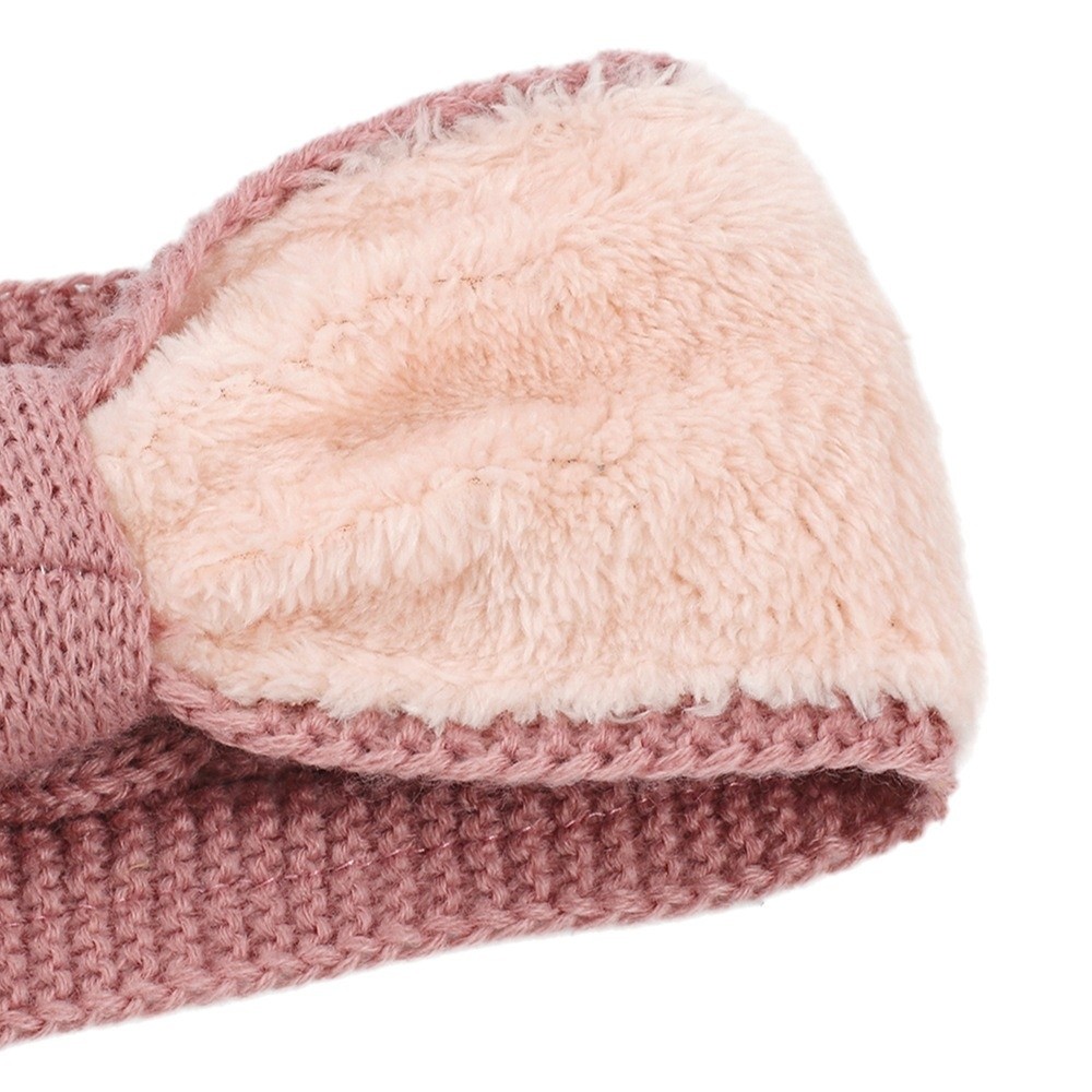 冬ニット女性用ヘッドバンド 厚手フリース裏地付きクロシェター - Winter Headband Fleece のレビューと価格