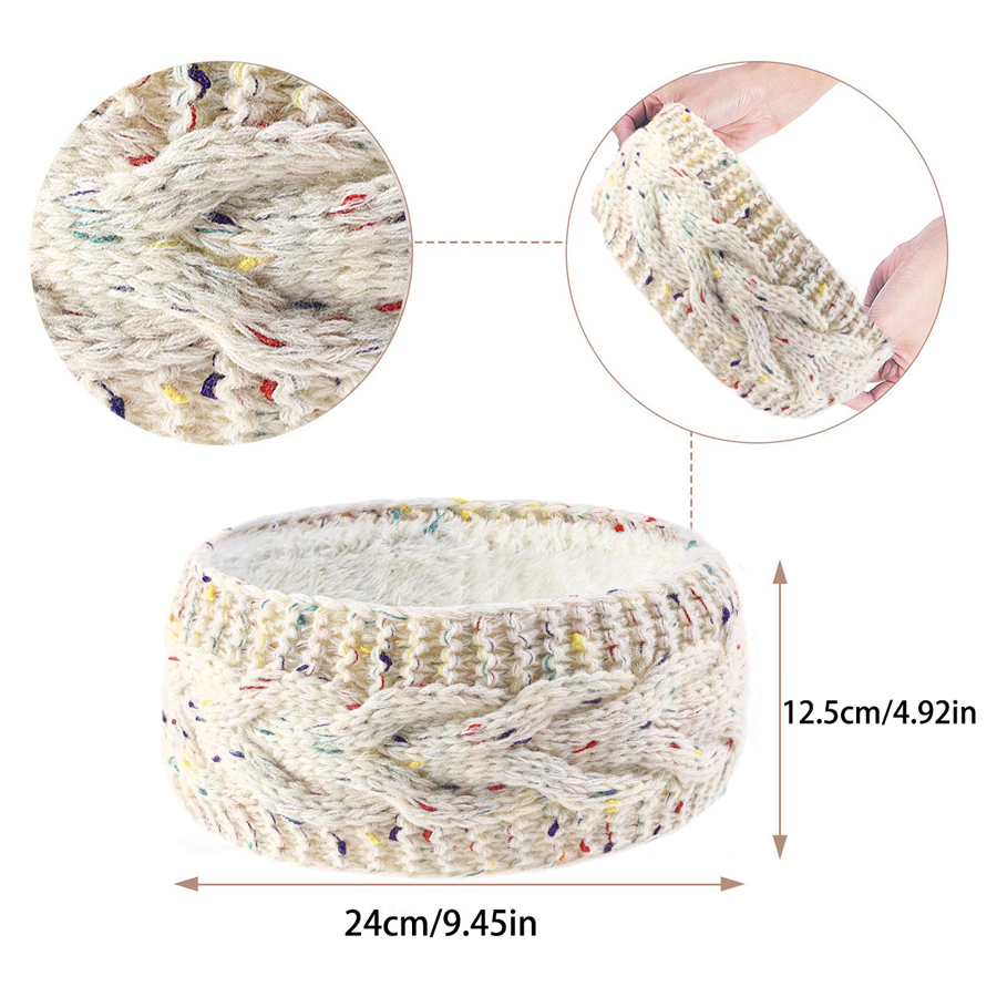 SSUNTAK 女性用冬用ニットヘッドバンド フリース裏地付 - Fleece Ear Warmer Band のレビューと価格