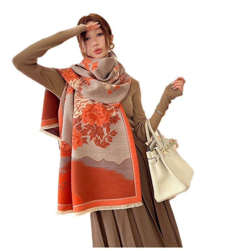 ファッション冬の新暖かいカシミヤショールスカーフ女性のための - Cashmere Pashmina Wrap のレビューと価格
