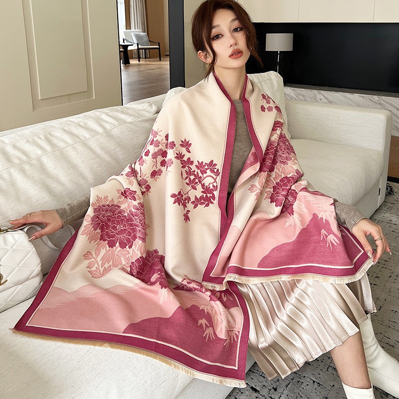 ファッション冬の新暖かいカシミヤショールスカーフ女性のための - Cashmere Pashmina Wrap のレビューと価格