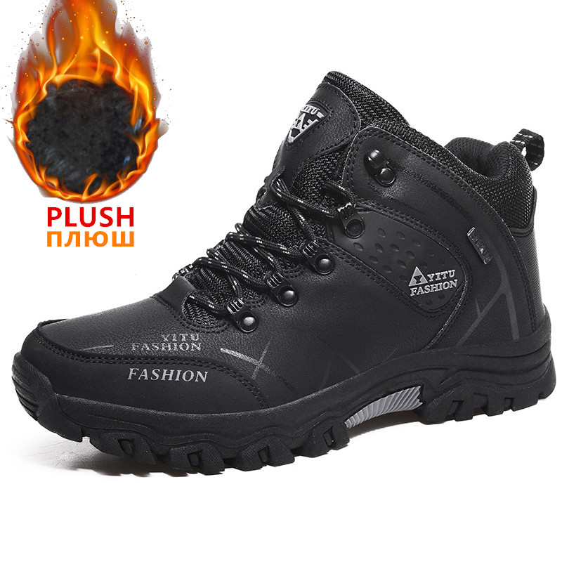 ブランドメンズウィンタースノーブーツ 防水レザースニーカー  - Waterproof Winter Boot のレビューと価格