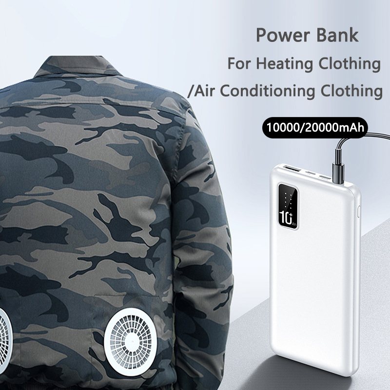 20000mAh パワーバンク加熱ベストジャケットエアコン服 - Heated Vest Battery のレビューと価格