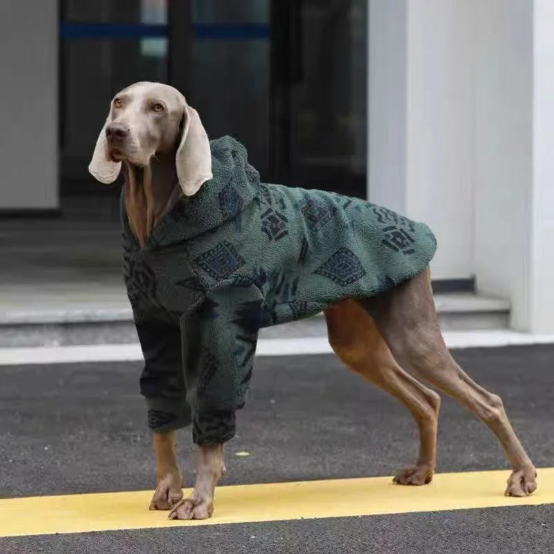 フード付き犬用コート 冬用 暖かい 厚手 パーカー 中型・大 - Sherpa Hoodie Fleece のレビューと価格