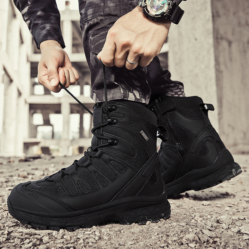 メンズタクティカルブーツ レースアップ ブランド アンクルハ - Waterproof Winter Boot のレビューと価格
