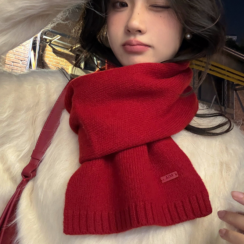 無地100%ピュアウールネックウォーマー、男女兼用冬用ソフト - Wool Scarf Men のレビューと価格